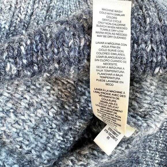 Chico's Women's Wool Blend Short Sleeve Zip Knit Sweater Gray Size XL - Picture 8 of 9